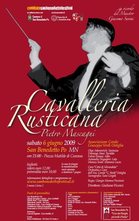 Promozionale Cavalleria Rusticana 2009