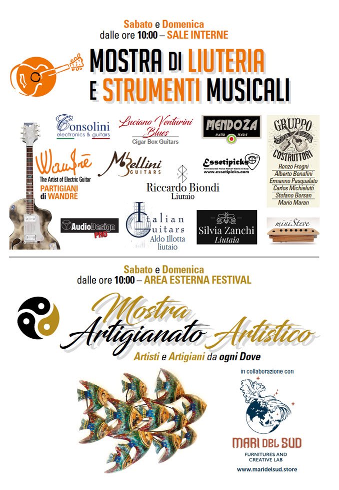 Mostra Liuteria e Artigianato Artistico al sanbenedetto guitar festival 2023
